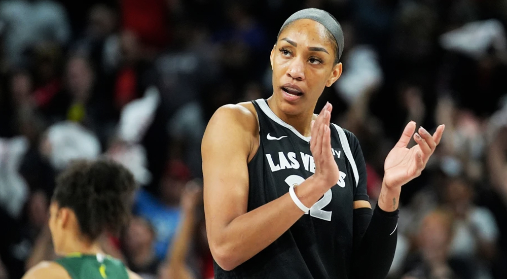 Aja Wilson convierte los playoffs en el patio de su casa