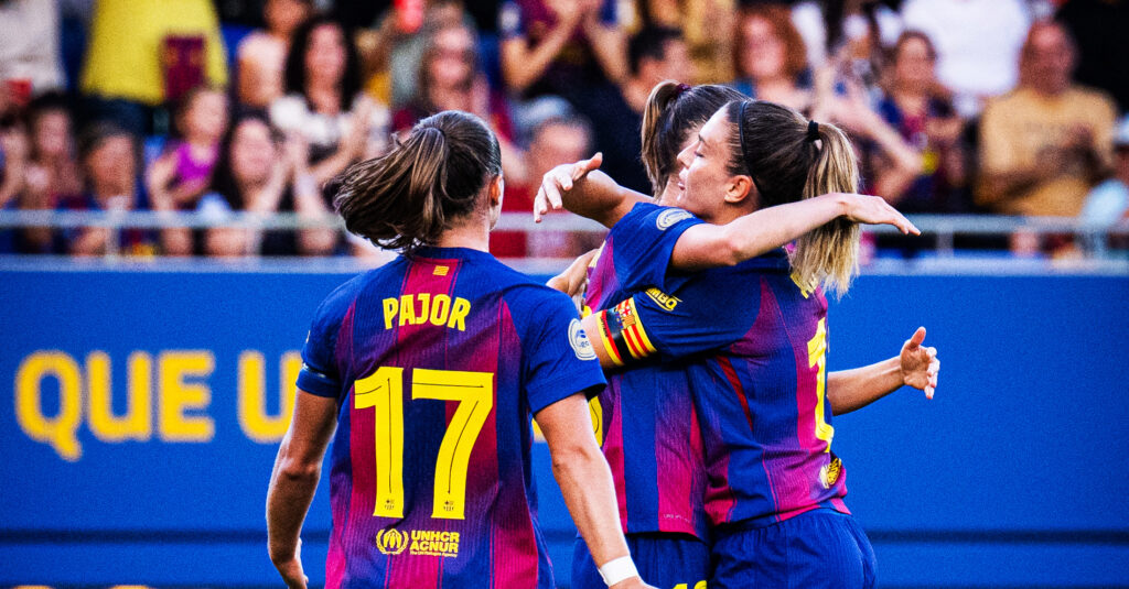 Alexia Putellas lidera al Barça en el derbi barcelonés 1 El Barca se impone con autoridad en el derbi barcelones